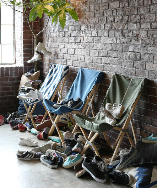 WOODEN BEACH CHAIR / ネイビー