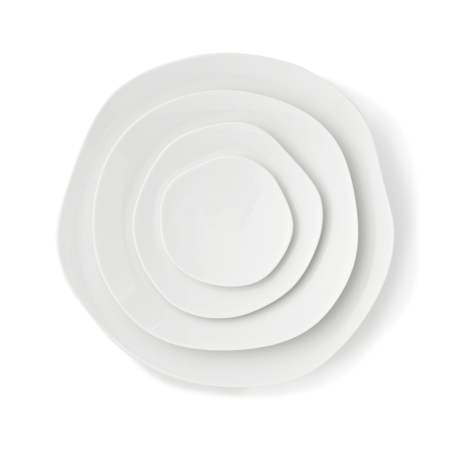 feuille プレートセット-Matte White