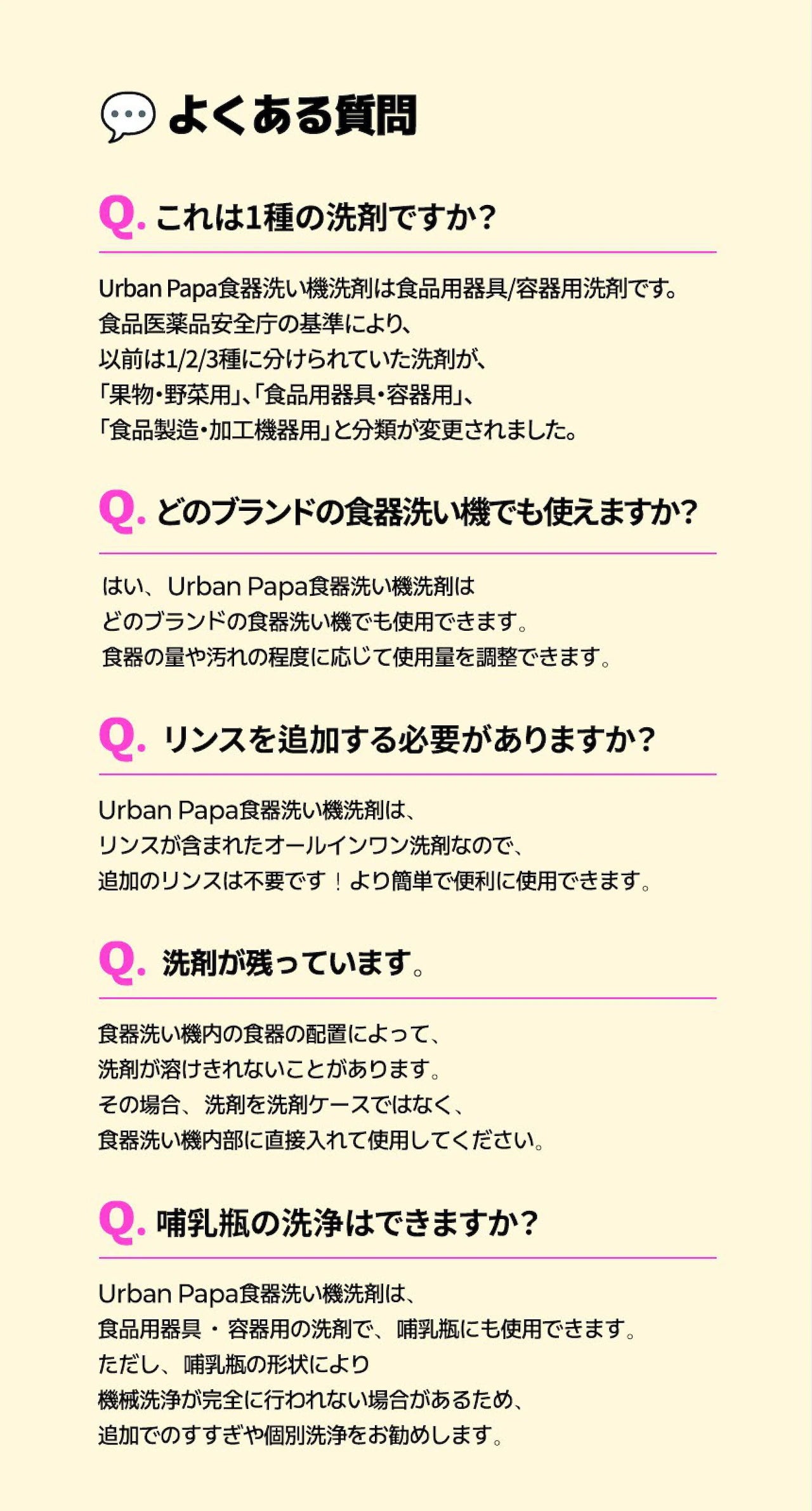 URBAN PAPA  食器洗い機洗剤