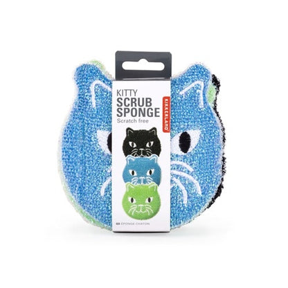 KIKKERLAND Kitty Scrub Sponge